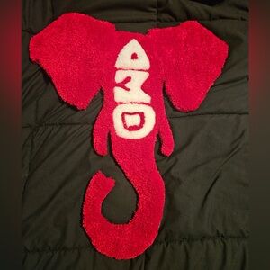 Delta Sigma Sorority Elephant Shaped Rug Custom Made